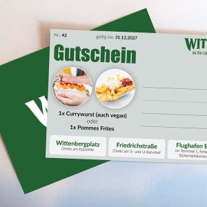 Geschenkgutschein Imbissbetriebe