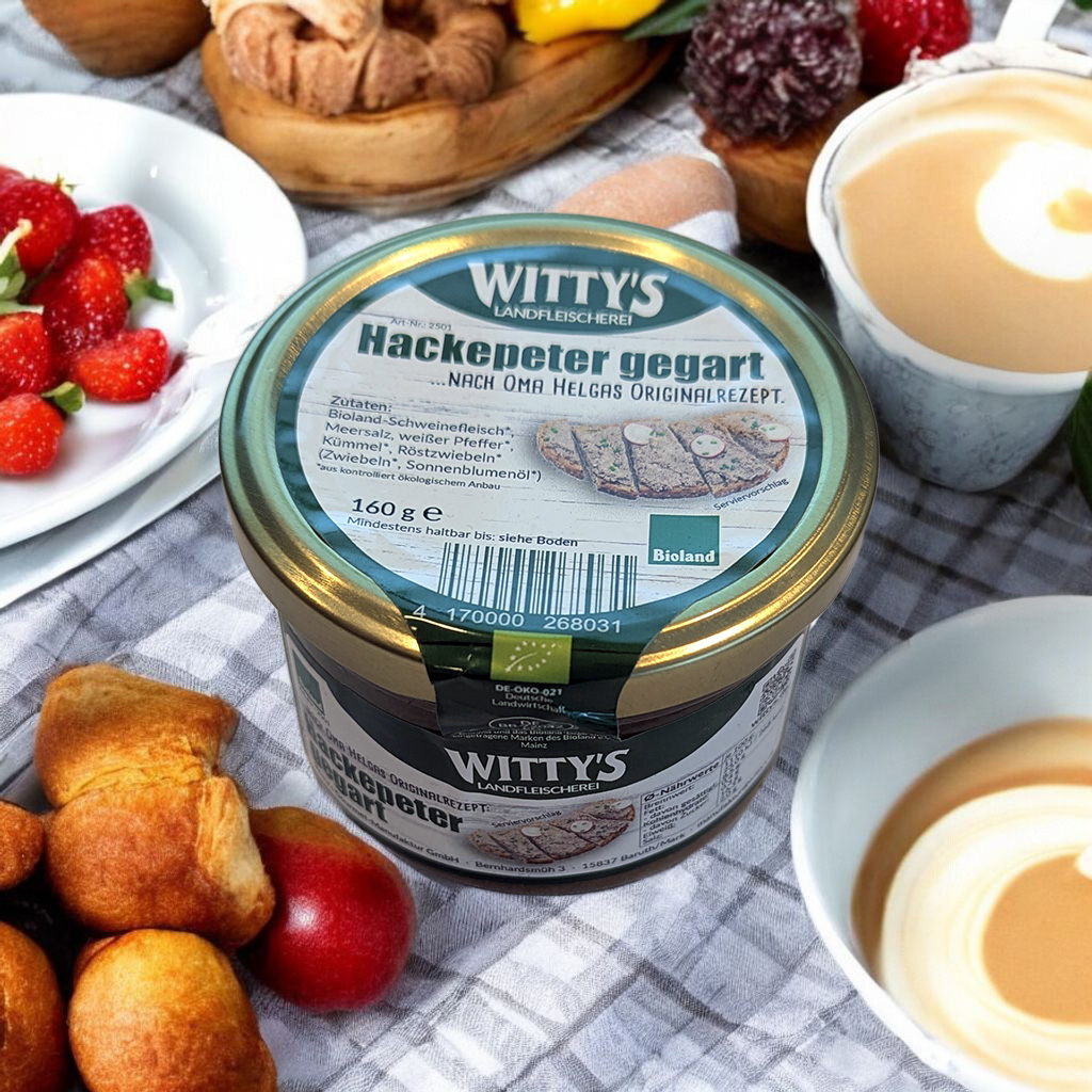 Bioland-Hackepeter, gegart