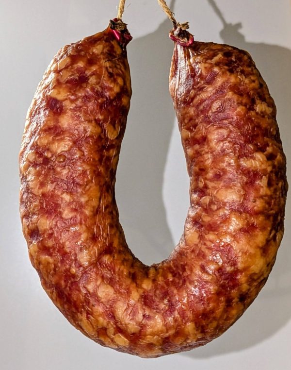 Knoblauchwurst im Ring