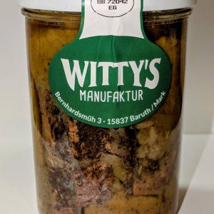 Rindersauerbraten in feiner Sauce im Glas